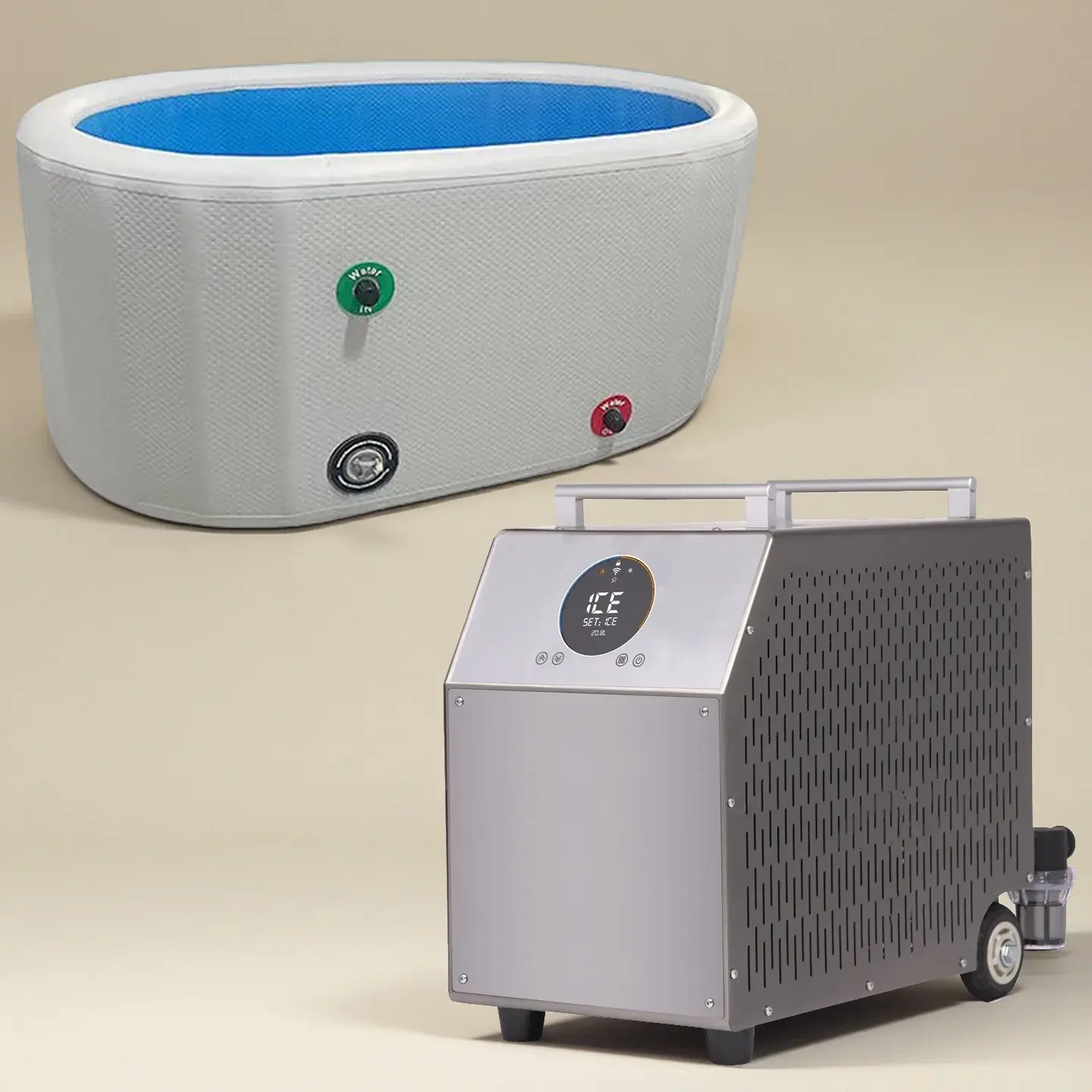 Ice Bath Chiller and Tub 2hp Cold for Therapy Compression Plunge with Pools Barrel Adults Ice Bath