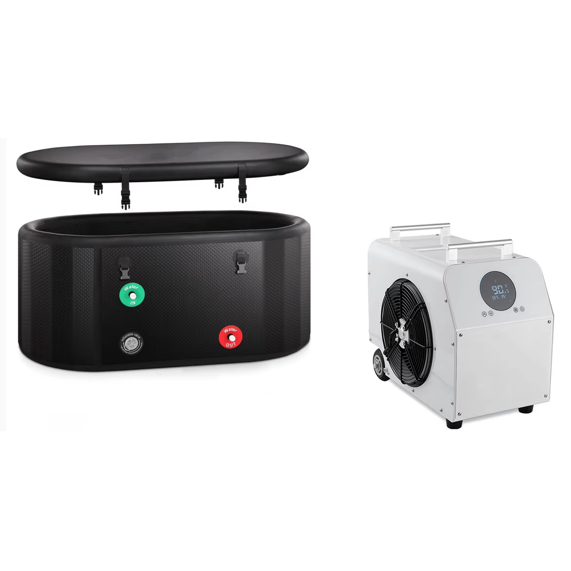SPRINGVIVE 1HP 0 °C Cold Plunge Chiller Ice Bath Therapy Chiller Equipment Water Cooling Chiller With WiFi Ozone Sterilization