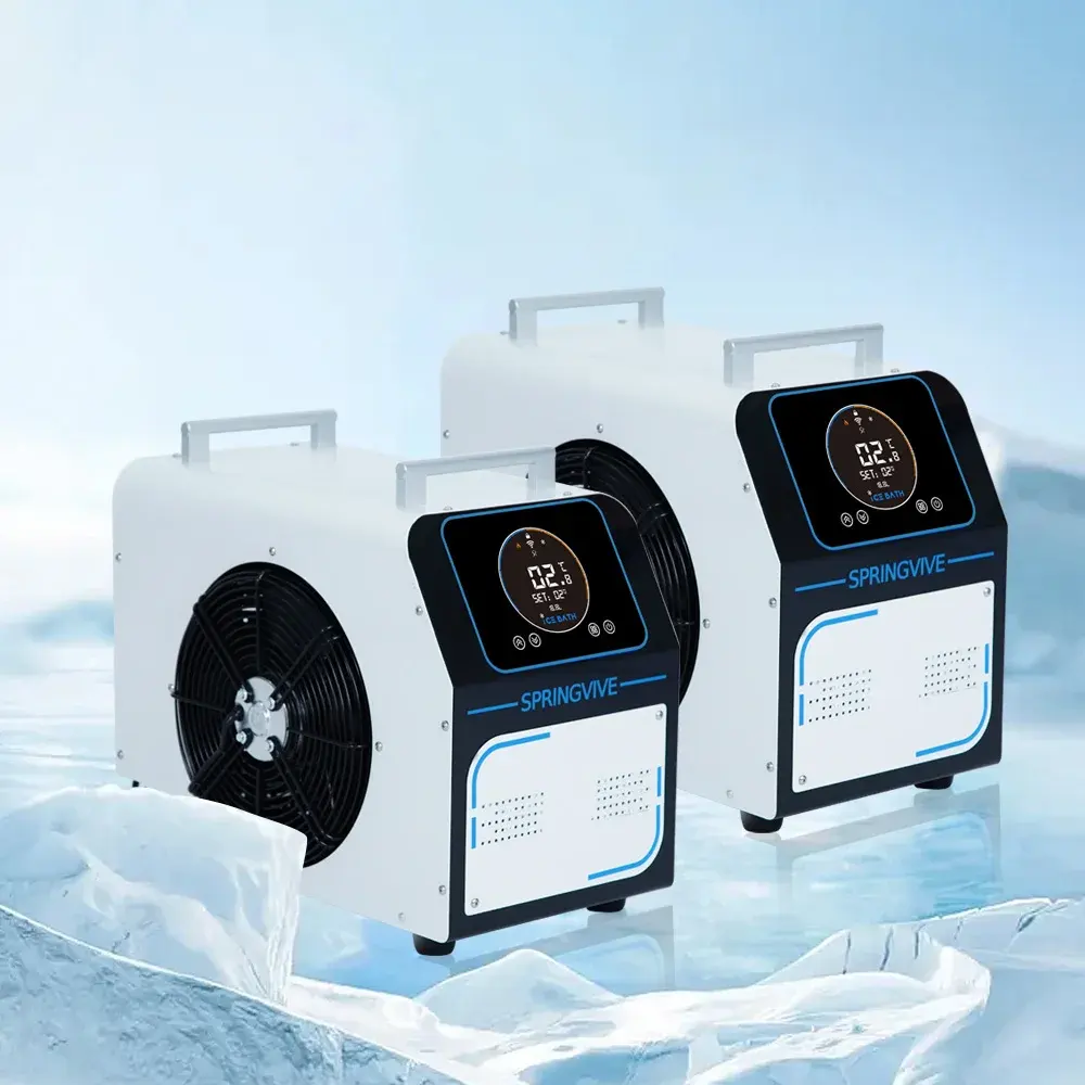 Wifi 0.8 HP 1HP 1.5HP 2HP Portable Ozone Cooling System Ice Bath Equipment Cold Plunge Ice Bath Chiller for Athletic Recovery